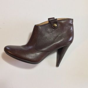 Coach Chocolate Aliza Booties.